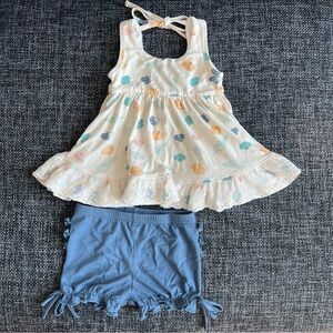 Jane + Jo Sailboat Tunic and Blooms Set Size 18 Months